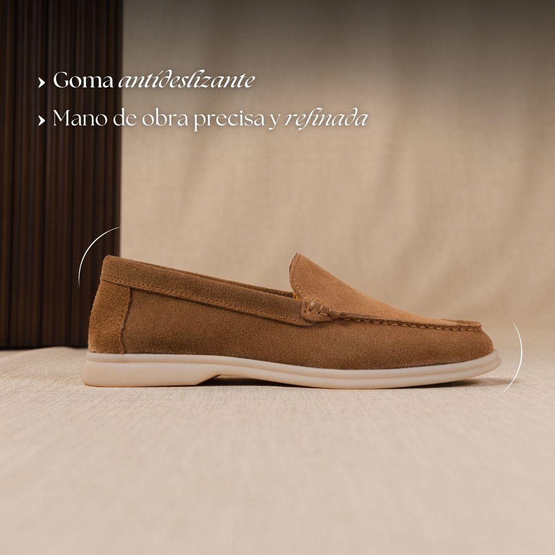 Yacht - Mocasines premium de ante auténtico para hombre