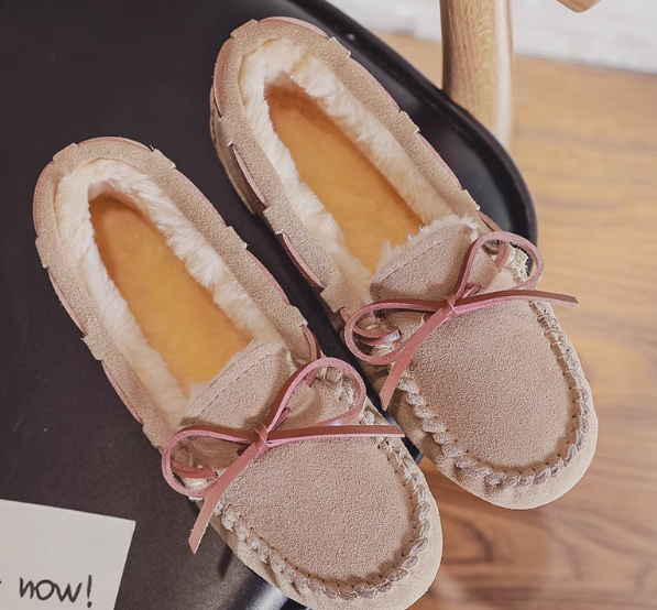 Mocasines de ante forrados
