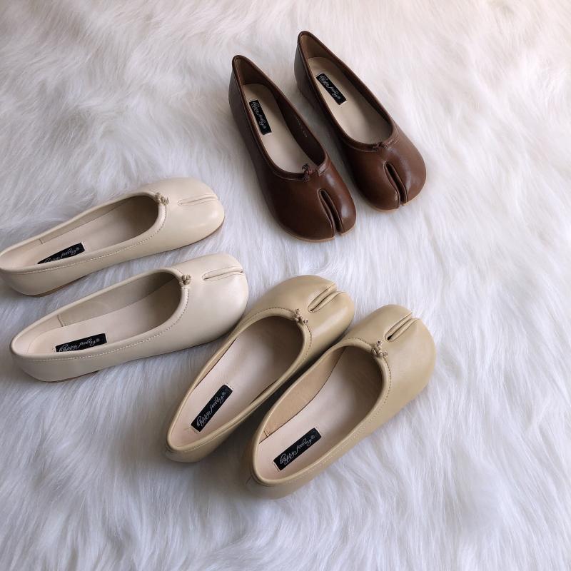 Bailarinas planas mocasines tabi