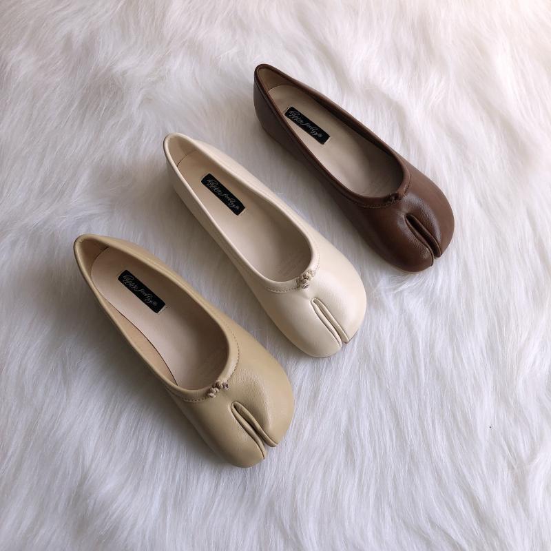 Bailarinas planas mocasines tabi
