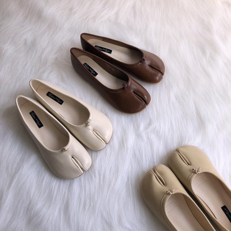Bailarinas planas mocasines tabi