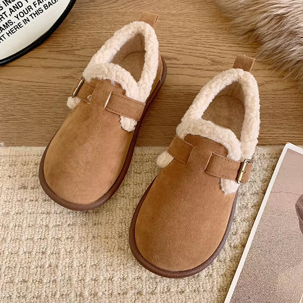 Mocasín zueco forrado cerrado para mujer