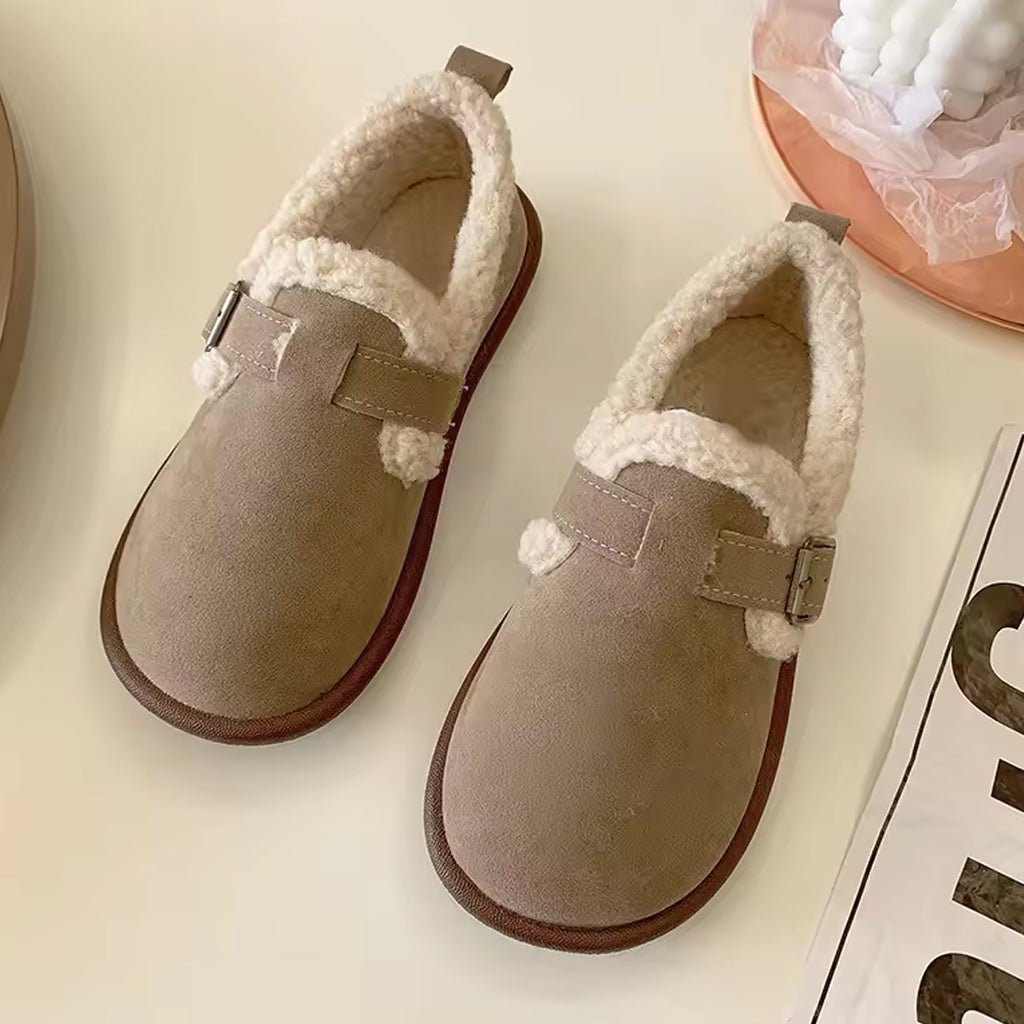 Mocasín zueco forrado cerrado para mujer