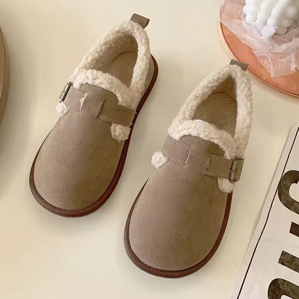 Mocasín zueco forrado cerrado para mujer