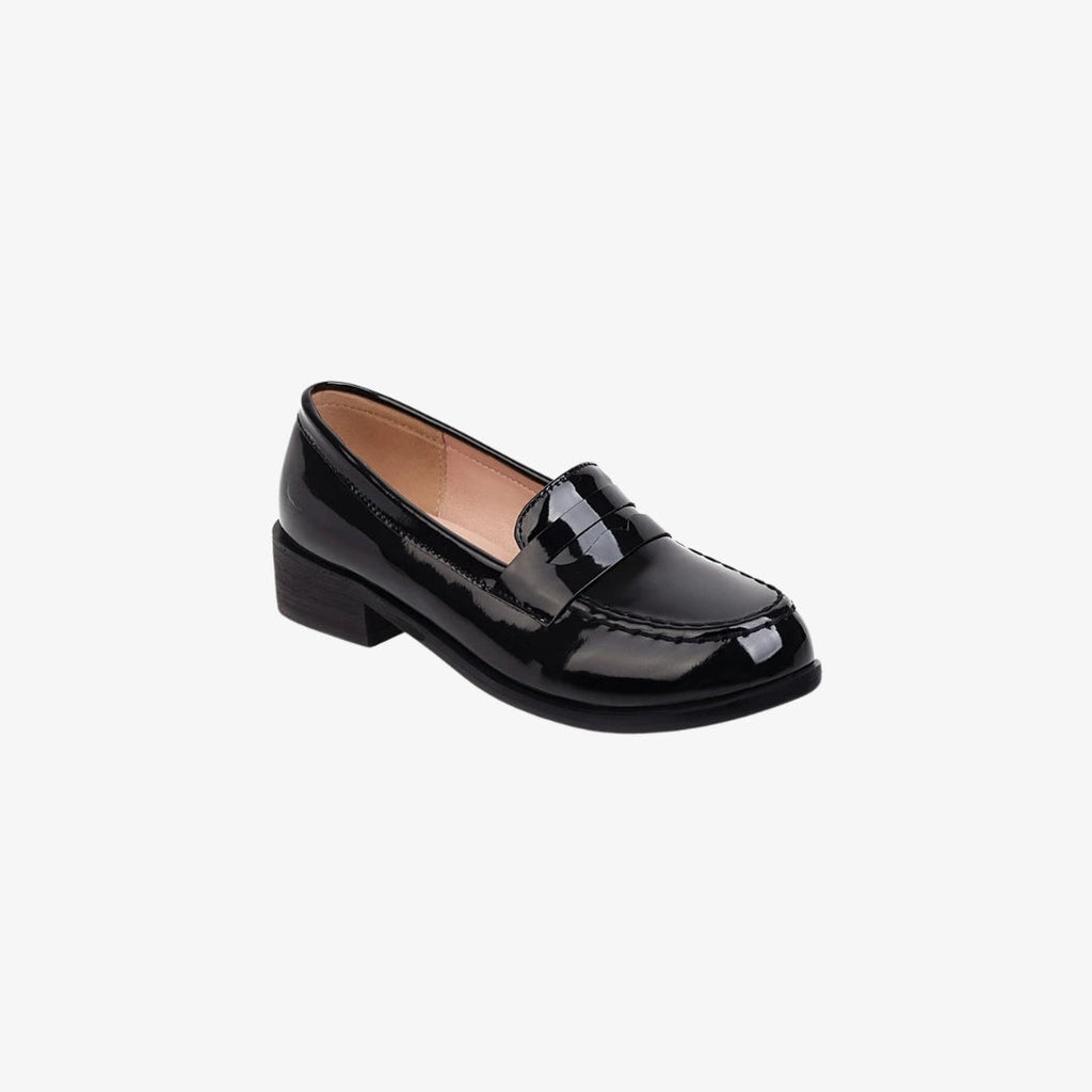 Mocasines de charol en piel sintética de colores para mujer