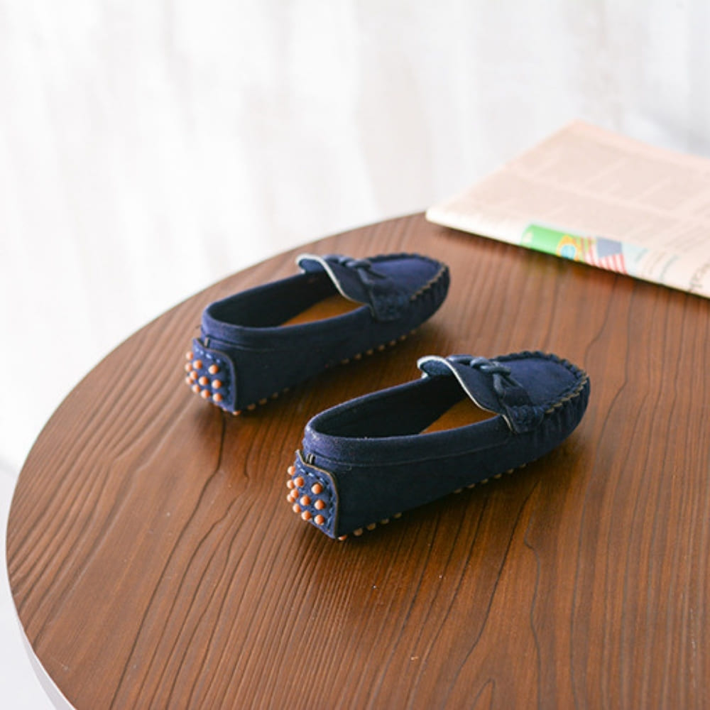 Mocasines flexibles de ante para niños
