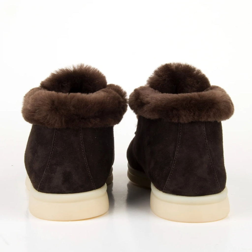 Mocasines de ante forrados para mujer