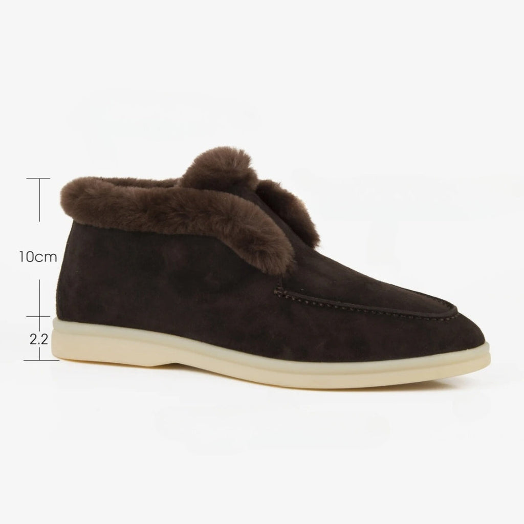 Mocasines de ante forrados para mujer