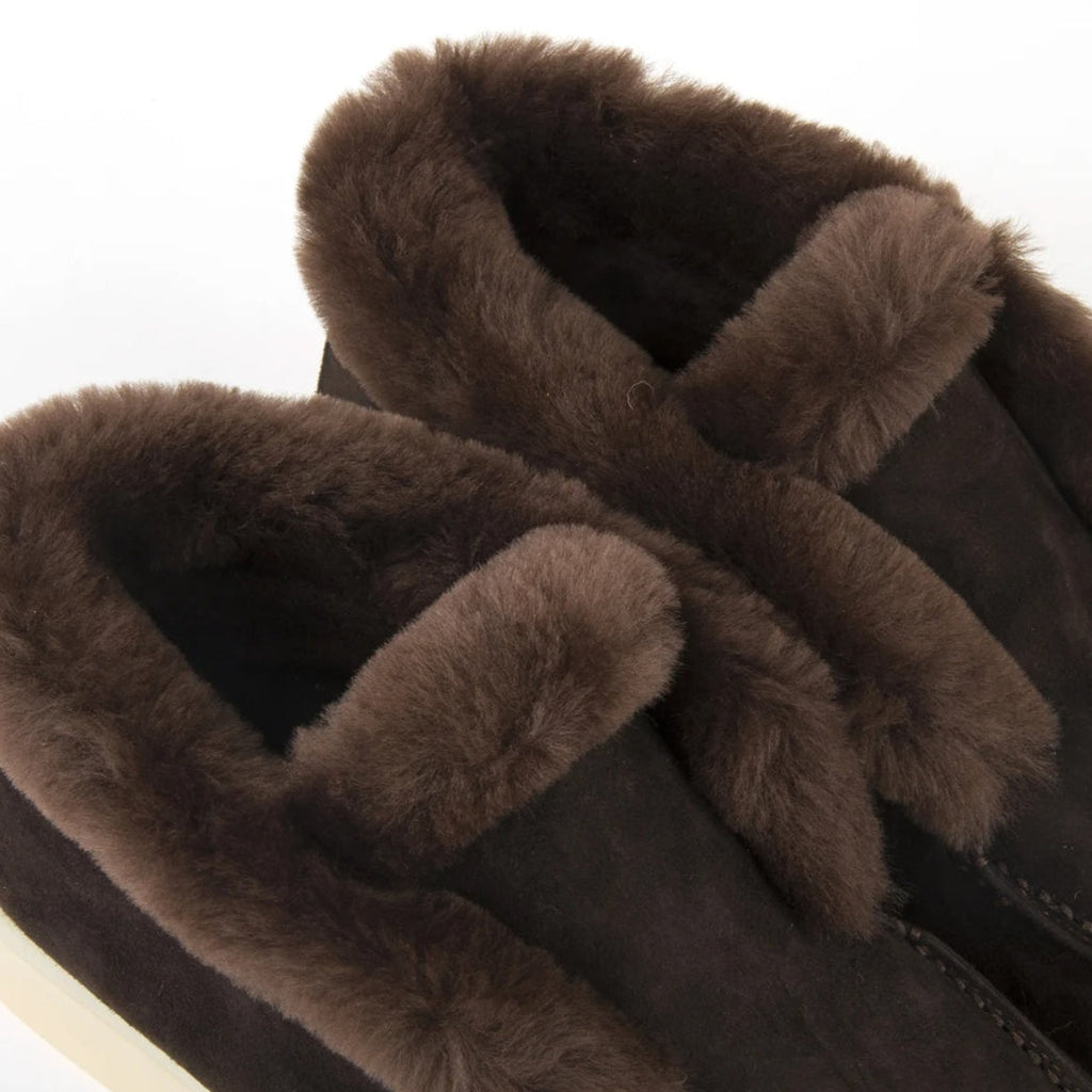 Mocasines de ante forrados para mujer
