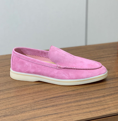 Mocasines Stefano de piel auténtica, Rosa