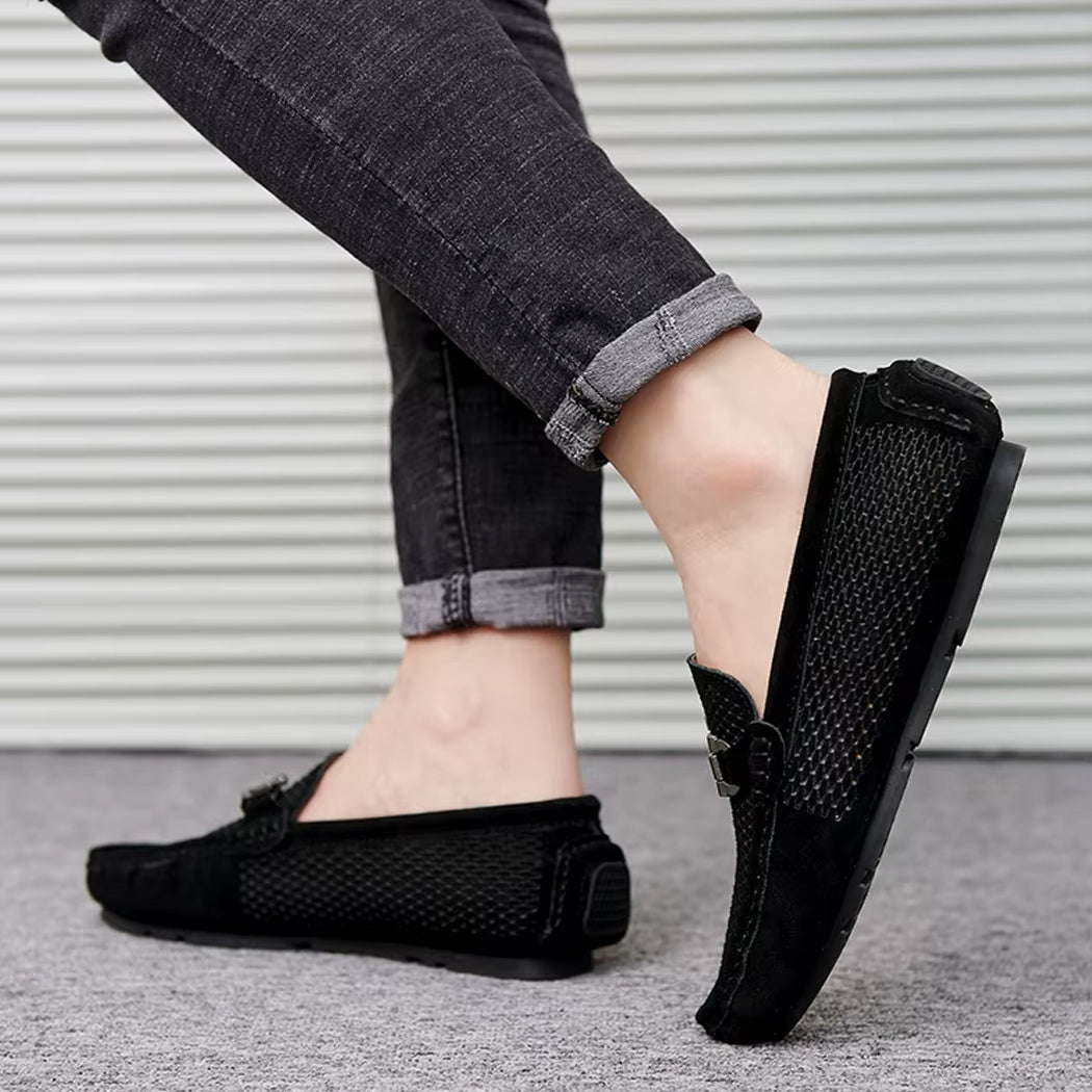 Mocasín estilo náutico transpirable para hombre