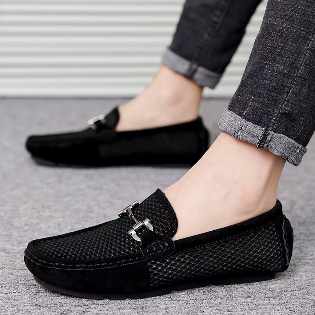 Mocasín estilo náutico transpirable para hombre