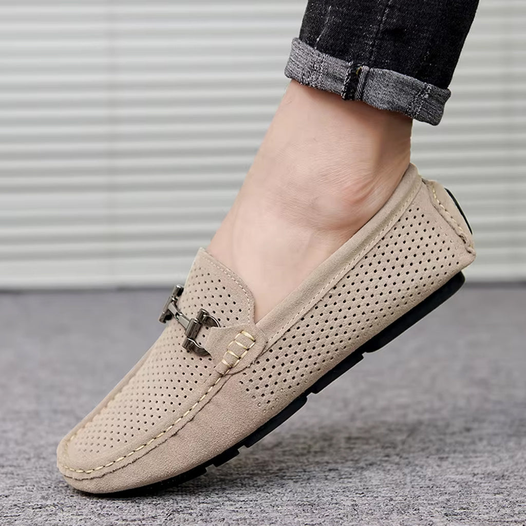 Mocasín estilo náutico transpirable para hombre