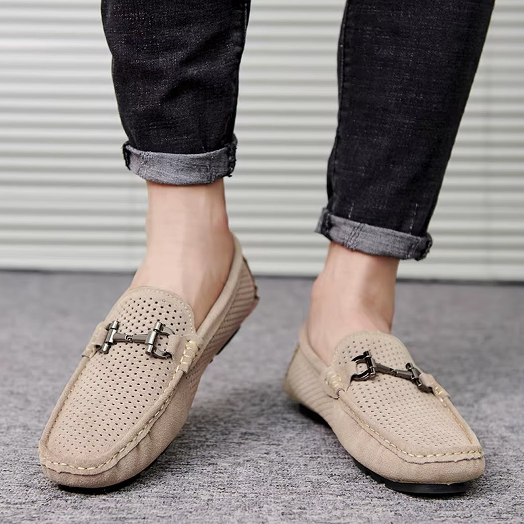 Mocasín estilo náutico transpirable para hombre