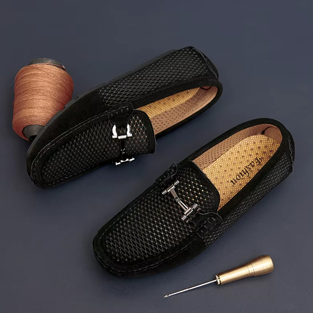 Mocasín estilo náutico transpirable para hombre