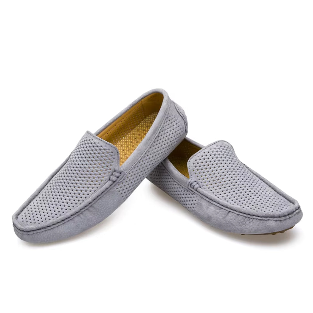 Mocasín de ante de verano para hombre