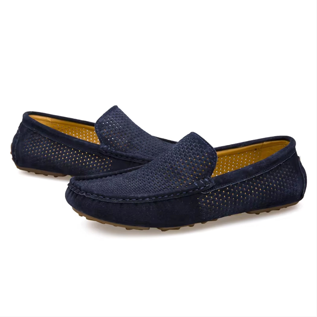 Mocasín de ante de verano para hombre