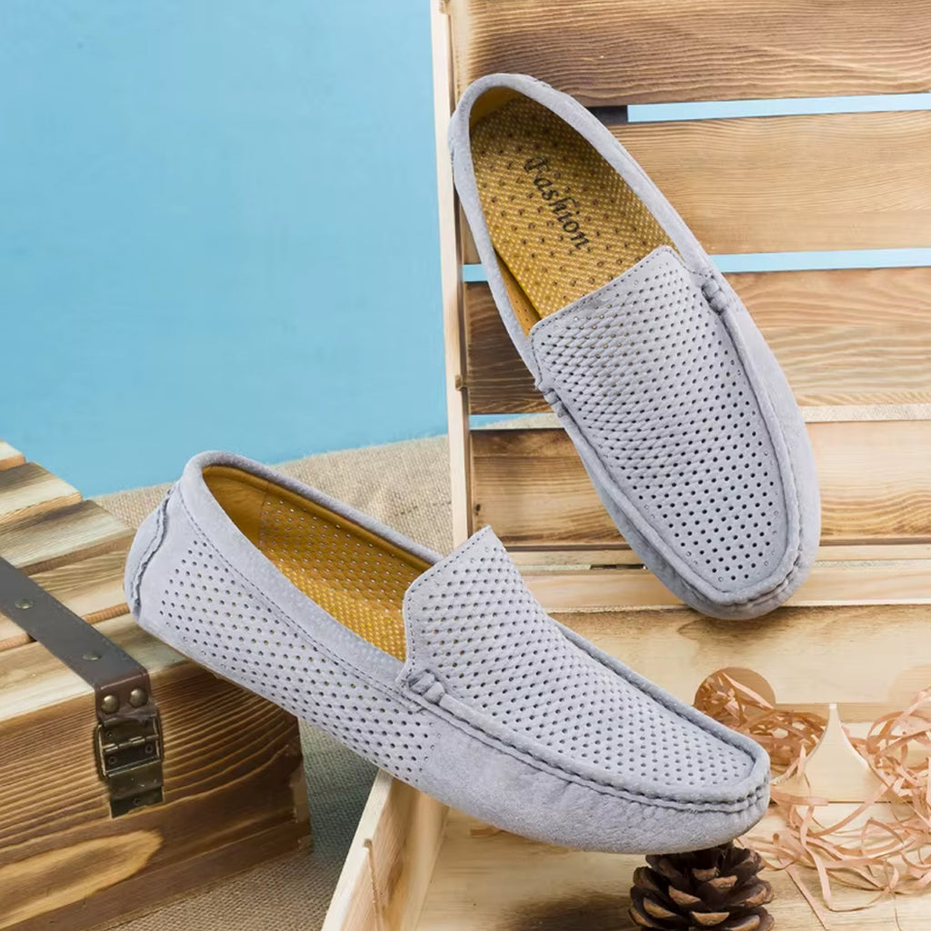 Mocasín de ante de verano para hombre