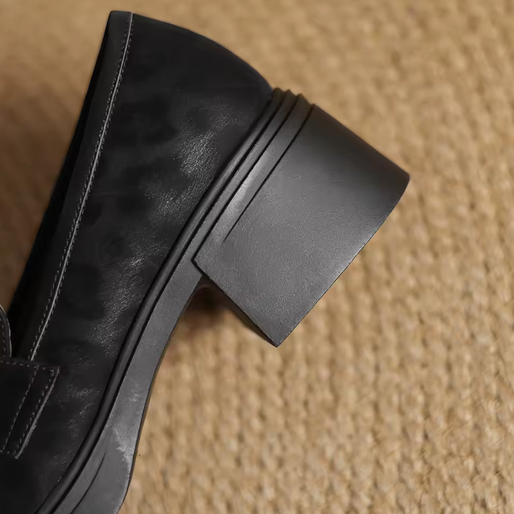 Mocasín leopardo de piel