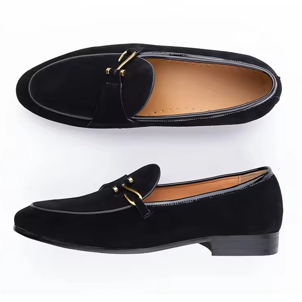 Mocasín elegante de ante para hombre