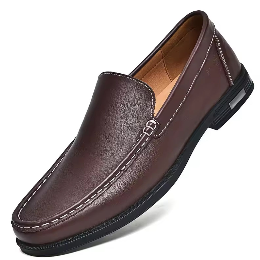 Mocasín casual de piel para hombre