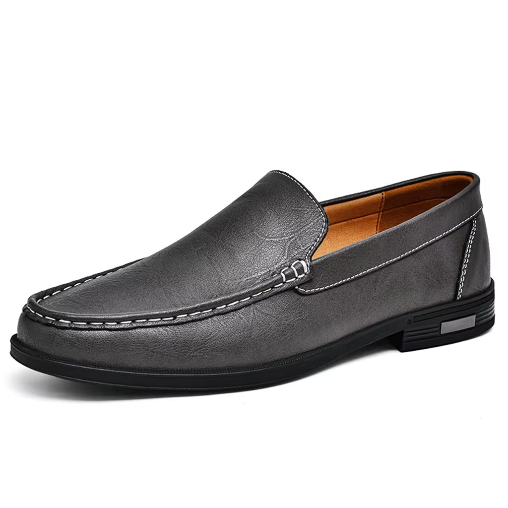Mocasín casual de piel para hombre