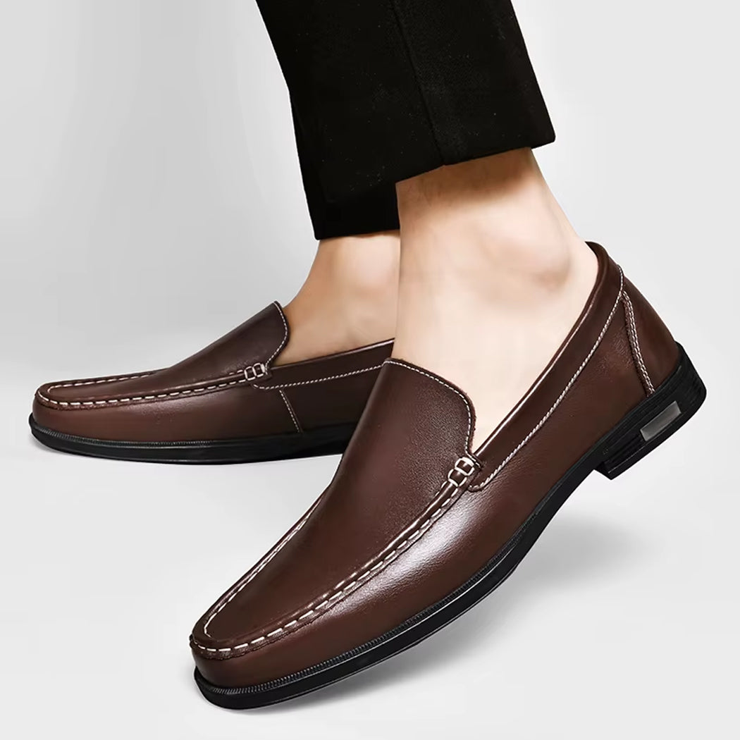 Mocasín casual de piel para hombre