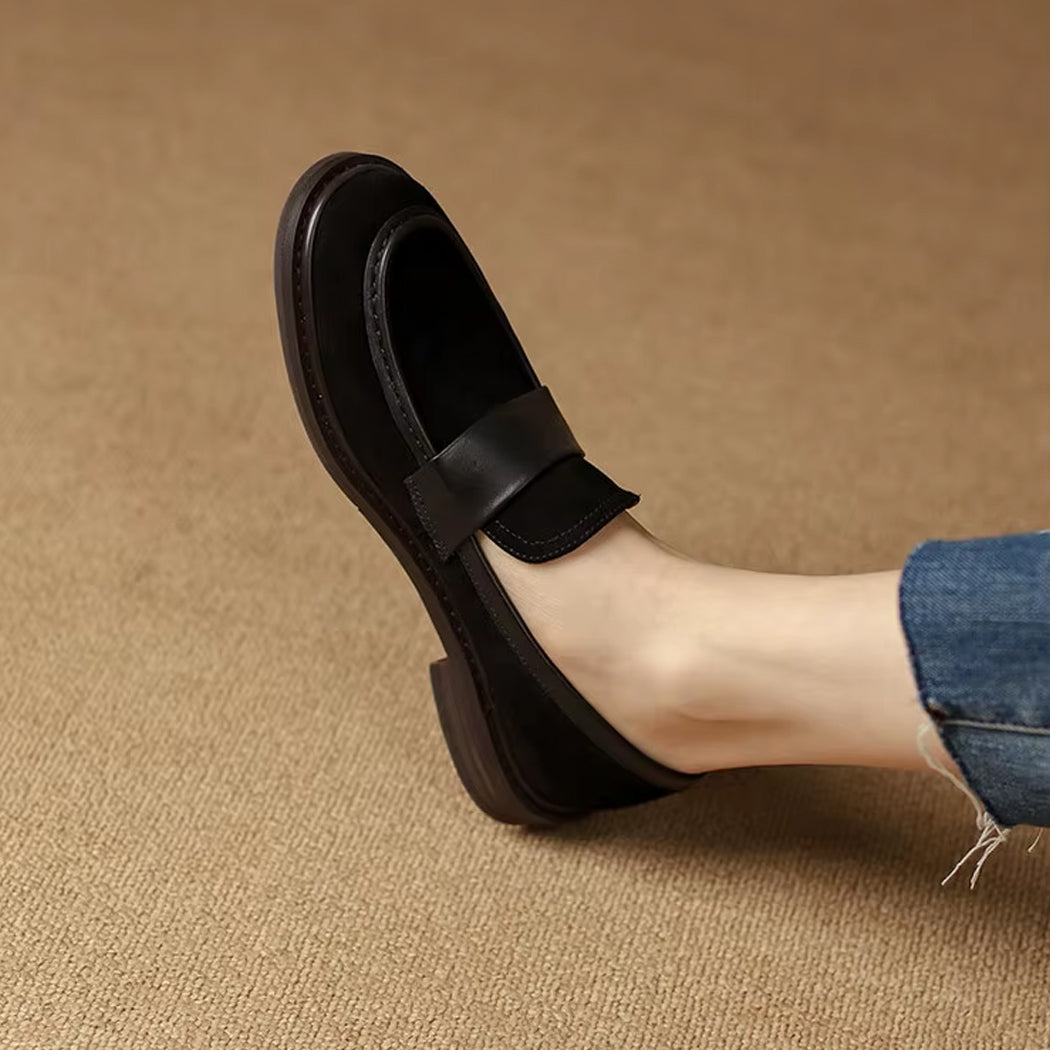 Mocasín clásico de ante para mujer