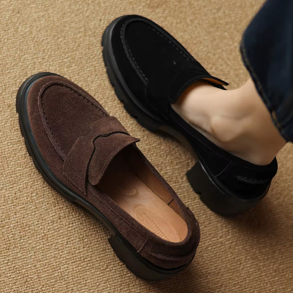 Mocasín plataforma de ante