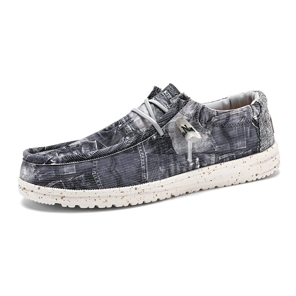 Mocasines para hombre con estampado efecto vaquero