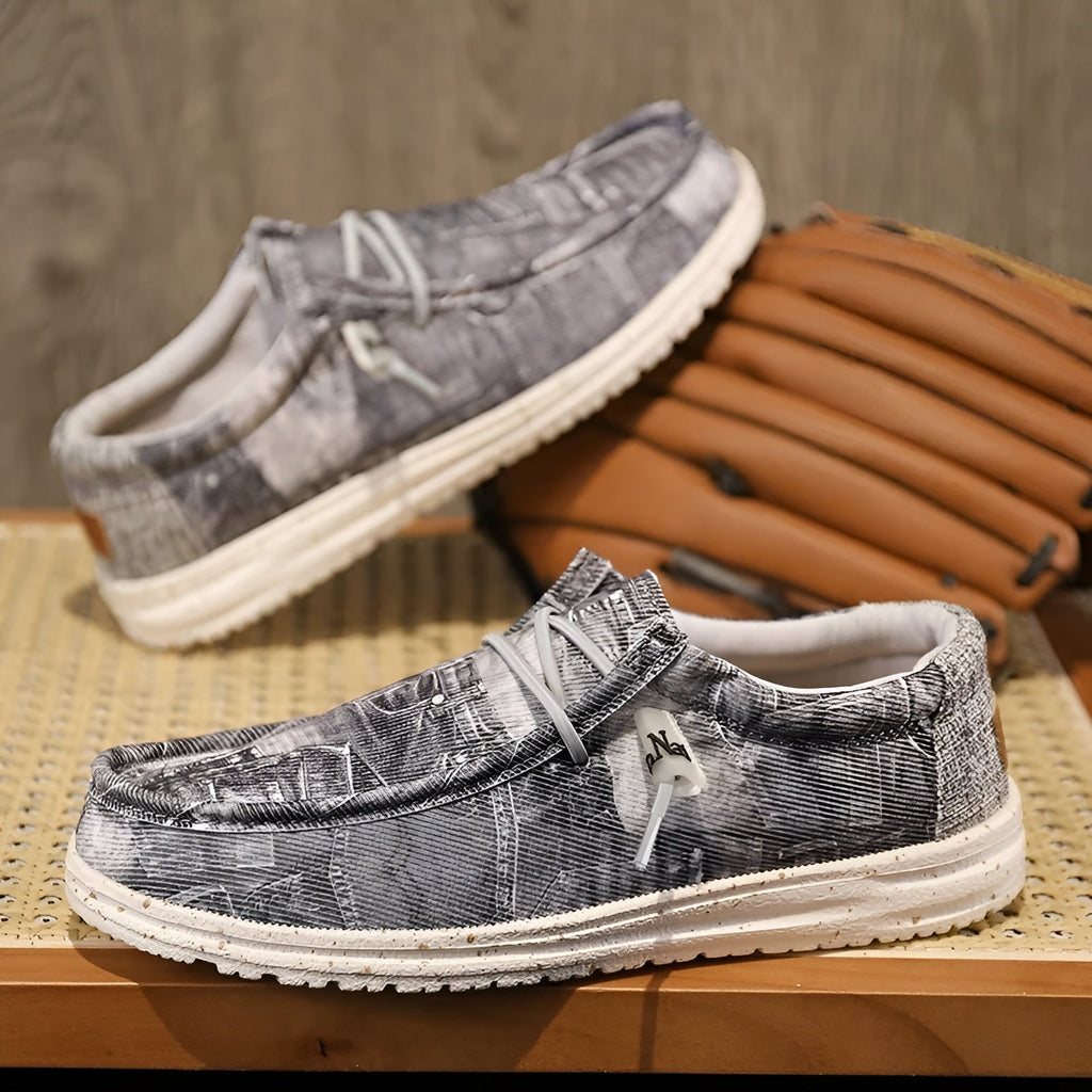 Mocasines para hombre con estampado efecto vaquero