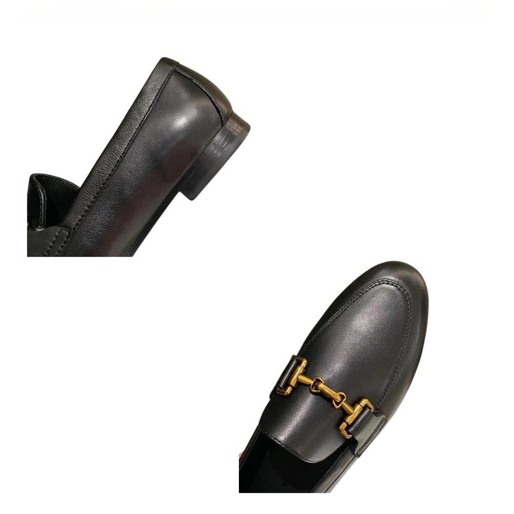 Mocasines mujer de piel auténtica en negro o caqui