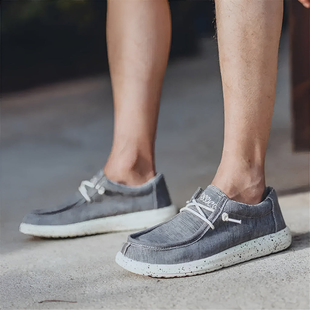 Mocasines de denim para hombre