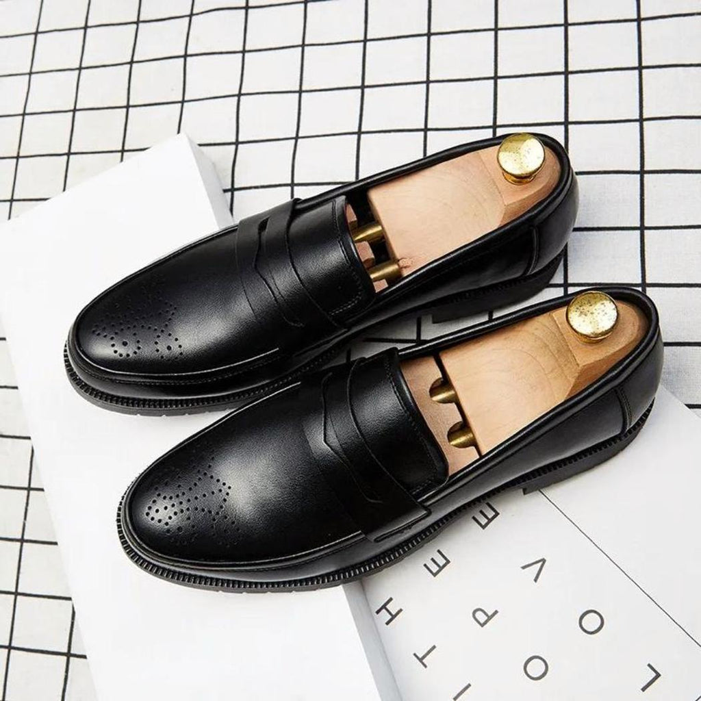 Mocasines de boda en piel sintética para hombre