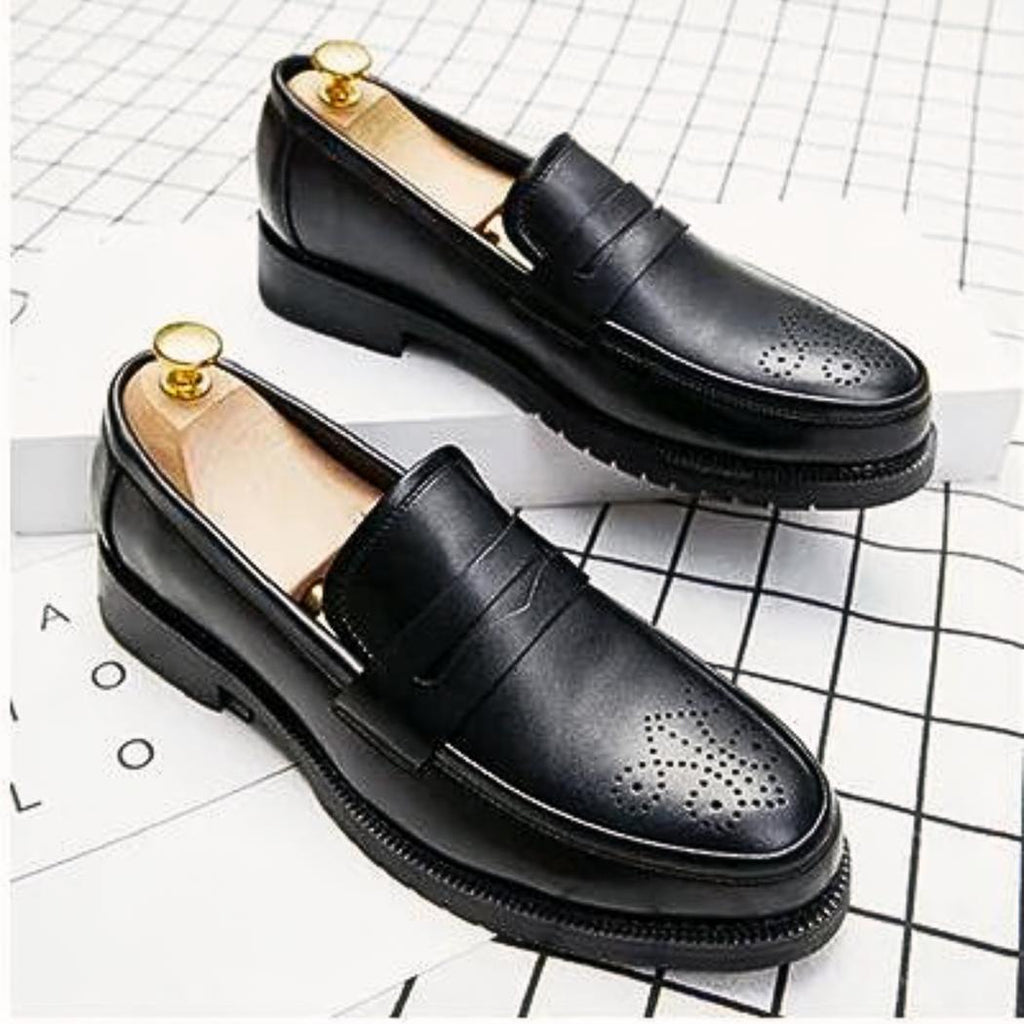 Mocasines de boda en piel sintética para hombre