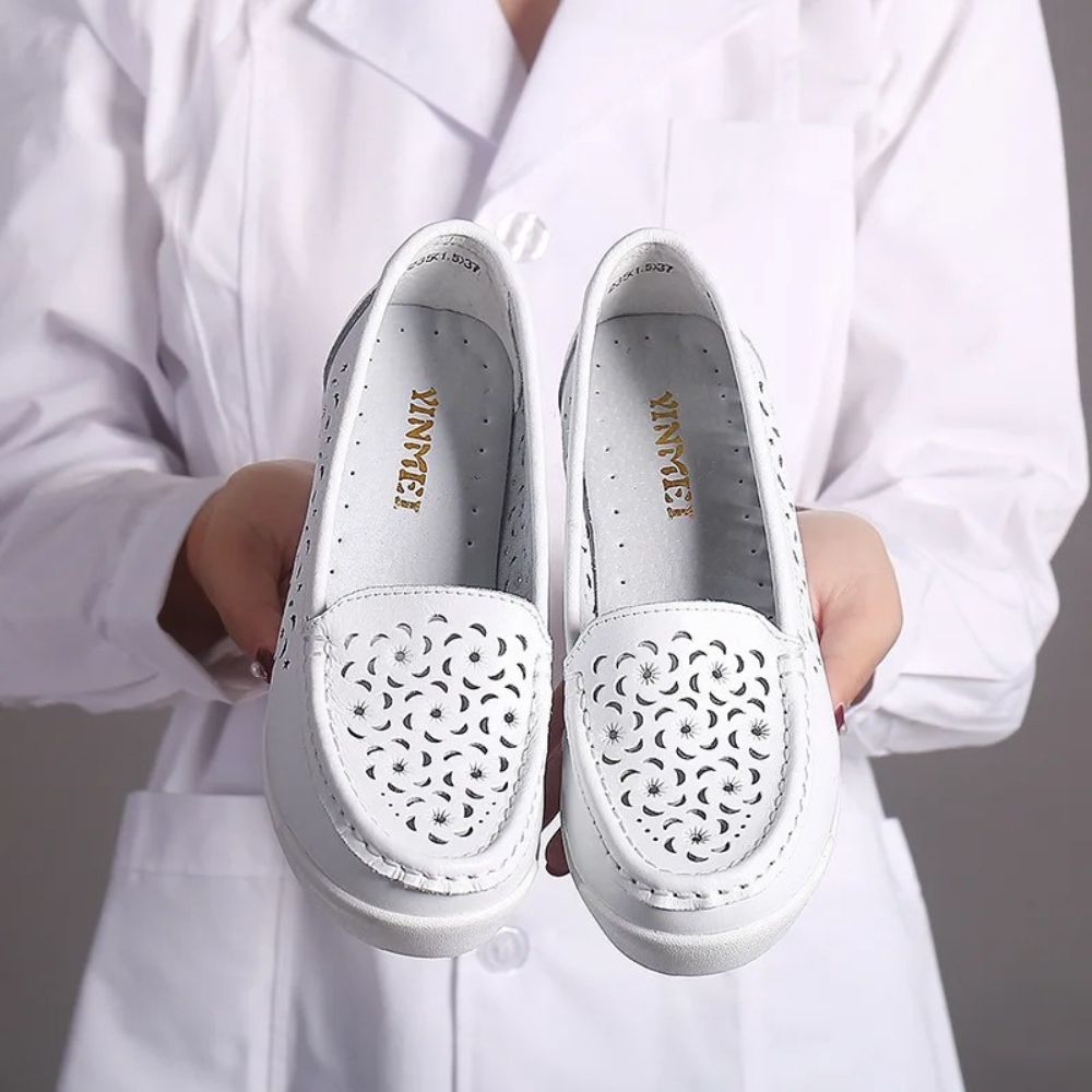 Mocasines transpirables con suela de cuña