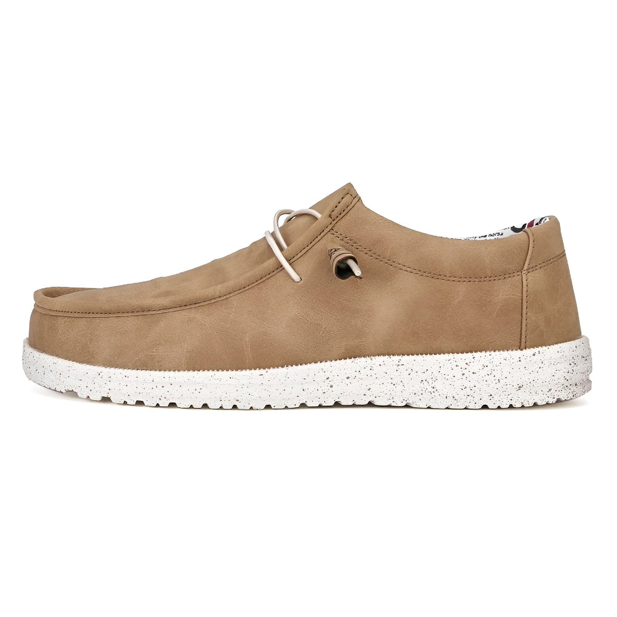 Mocasines de piel sintética marrón y azul para hombre
