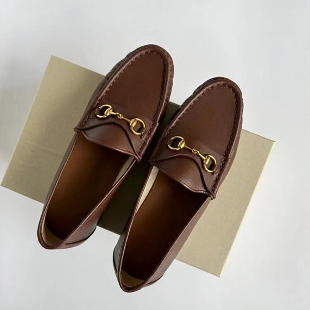 Mocasines flexibles de piel auténtica para mujer