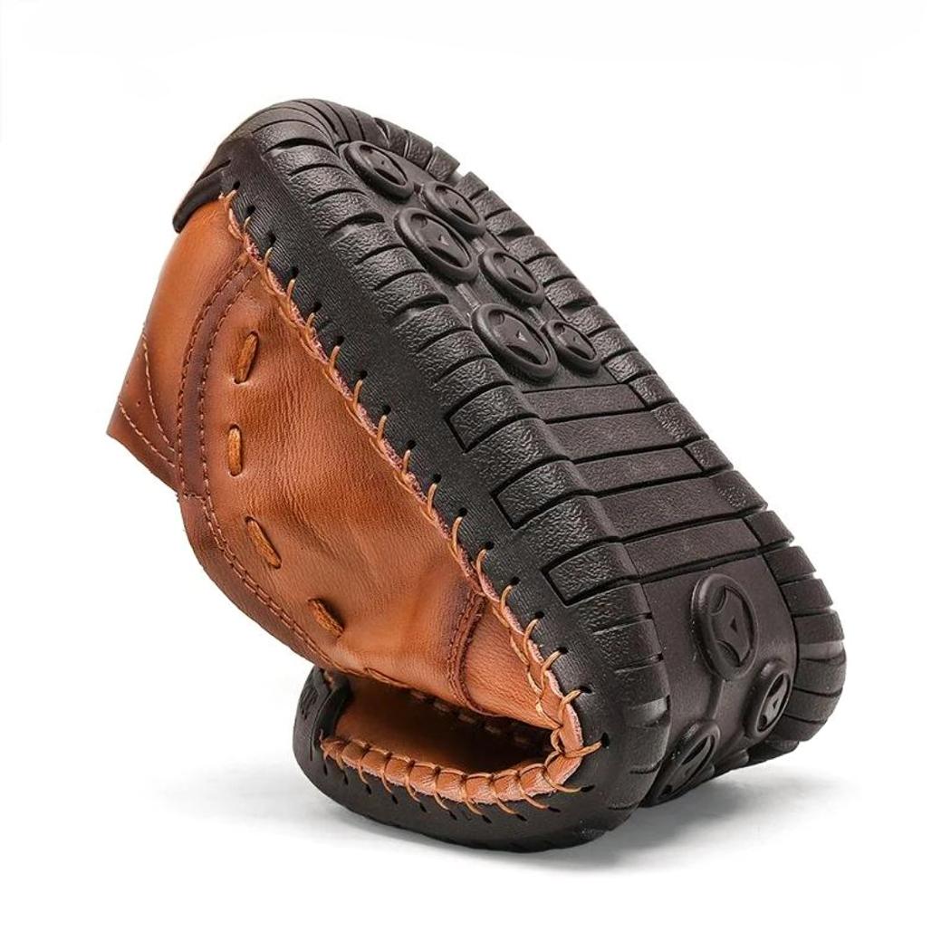 Mocasines flexibles de piel sintética para hombre