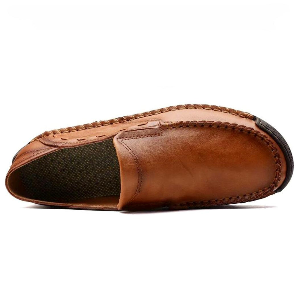 Mocasines flexibles de piel sintética para hombre