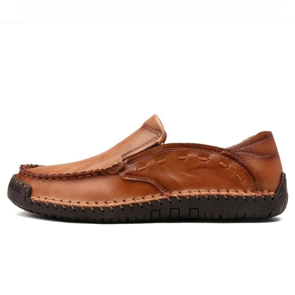 Mocasines flexibles de piel sintética para hombre