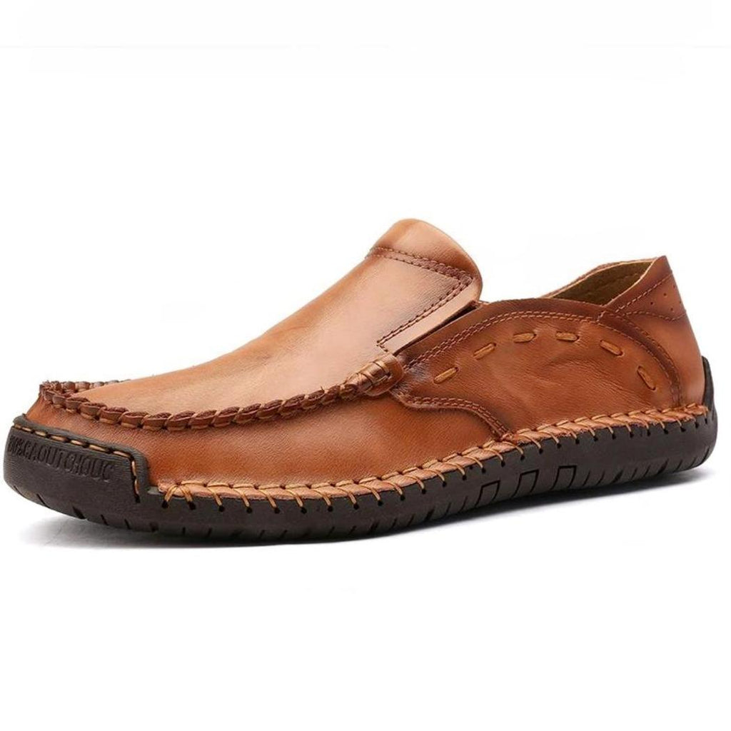 Mocasines flexibles de piel sintética para hombre