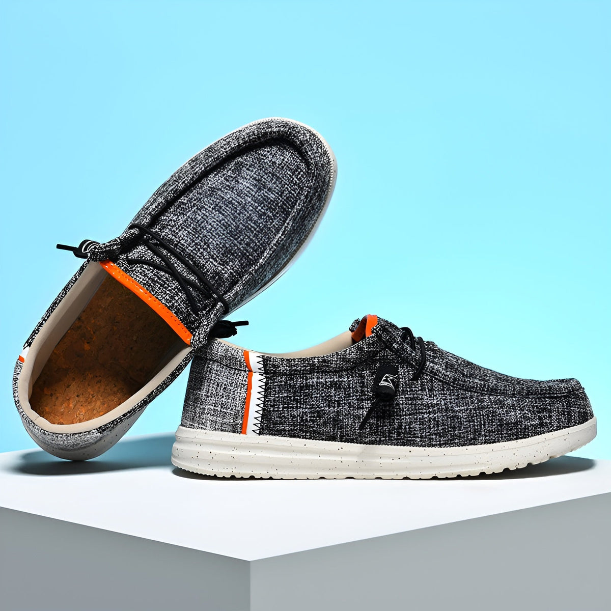 Mocasines de lona para hombre