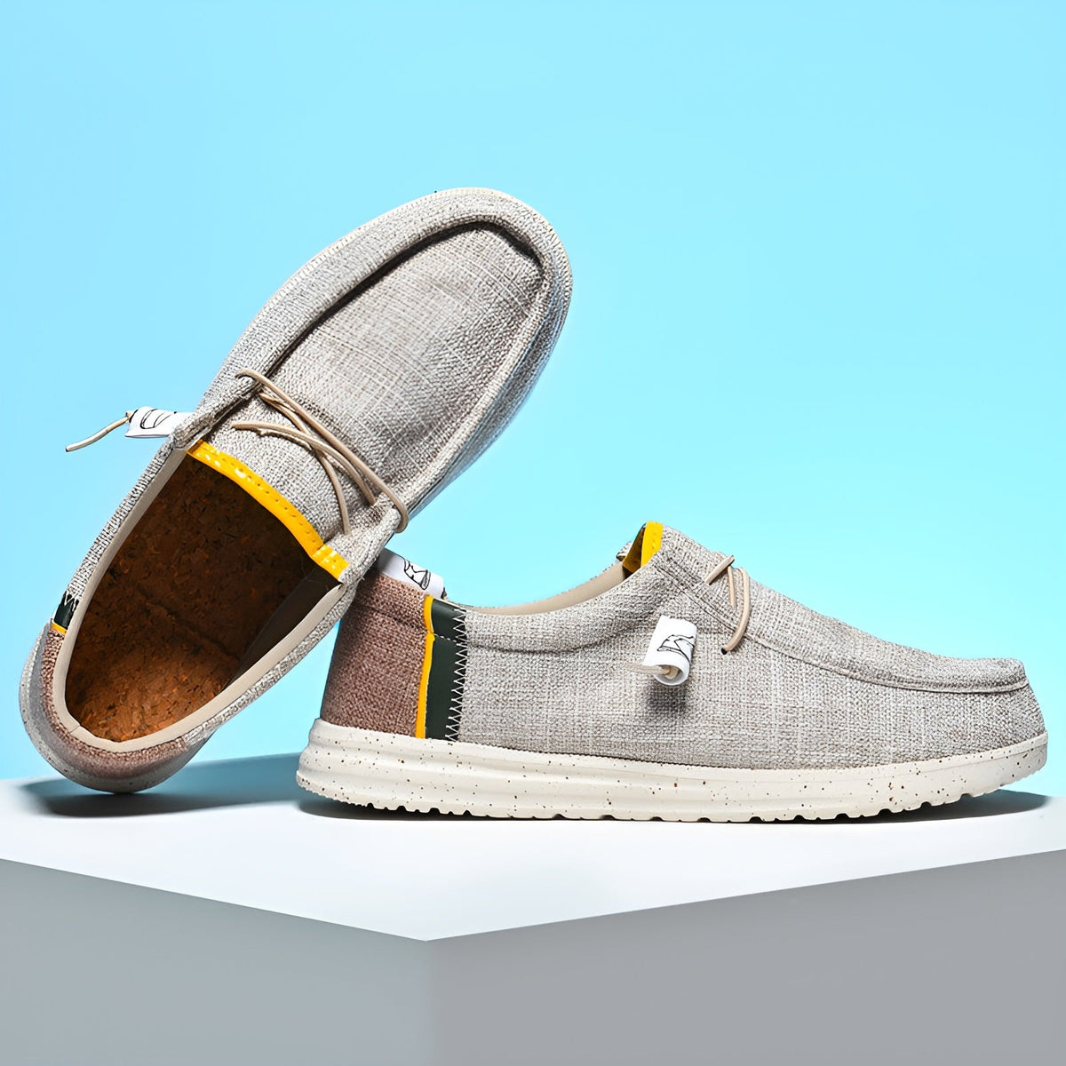 Mocasines de lona para hombre