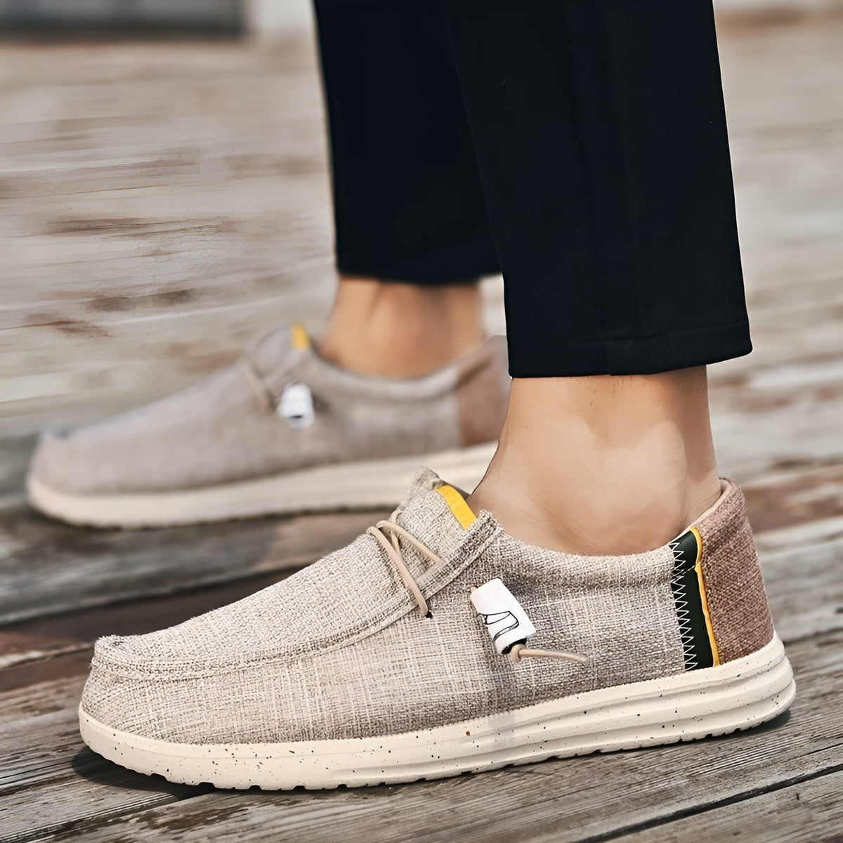 Mocasines de lona para hombre