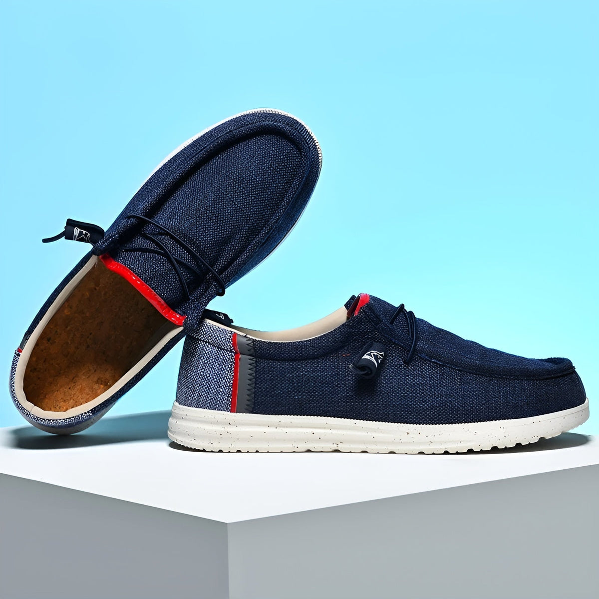 Mocasines de lona para hombre