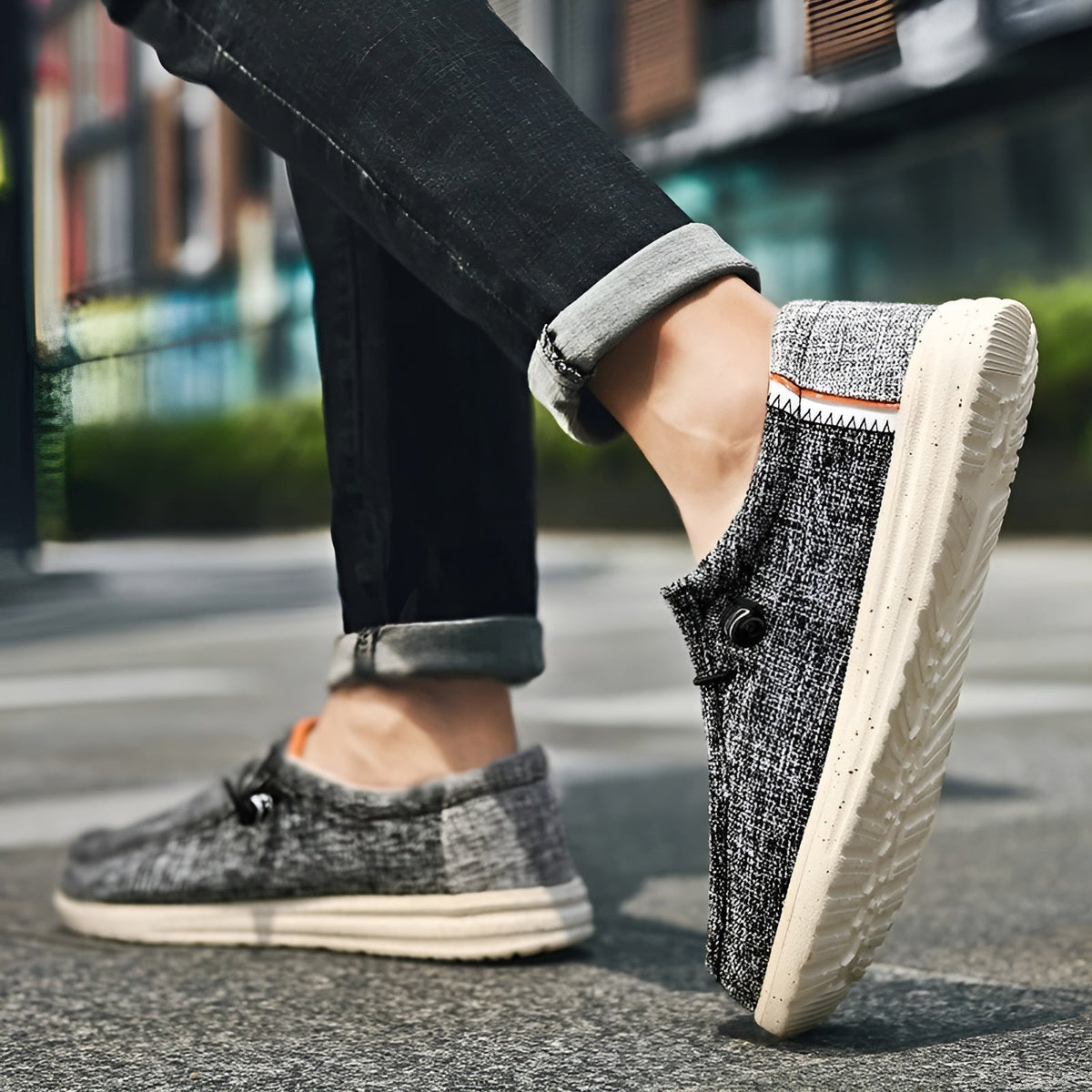 Mocasines de lona para hombre