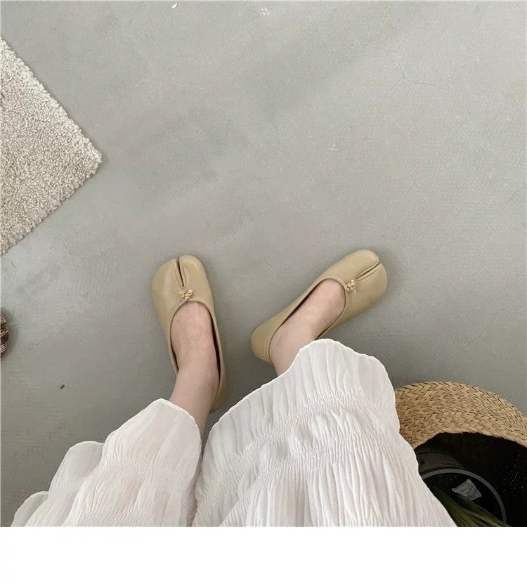 Bailarinas planas mocasines tabi