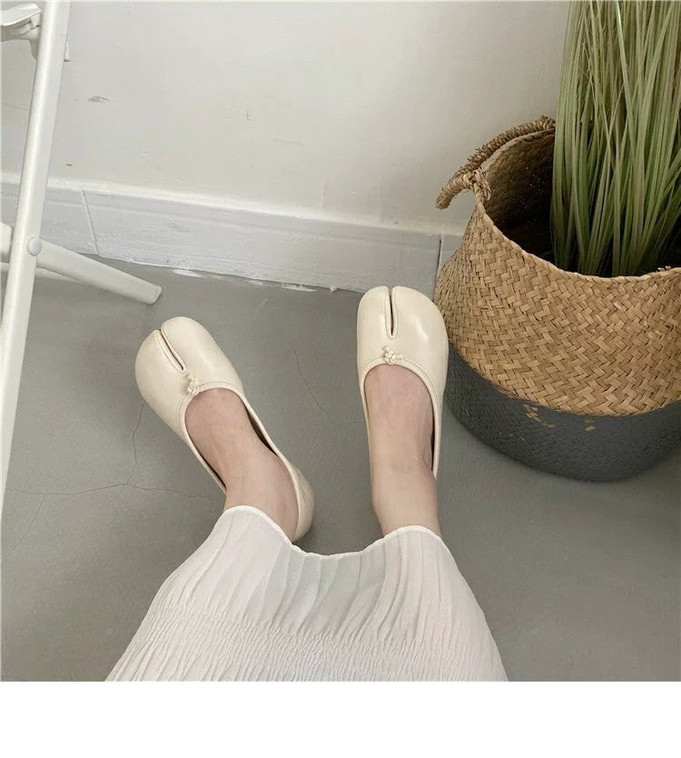 Bailarinas planas mocasines tabi