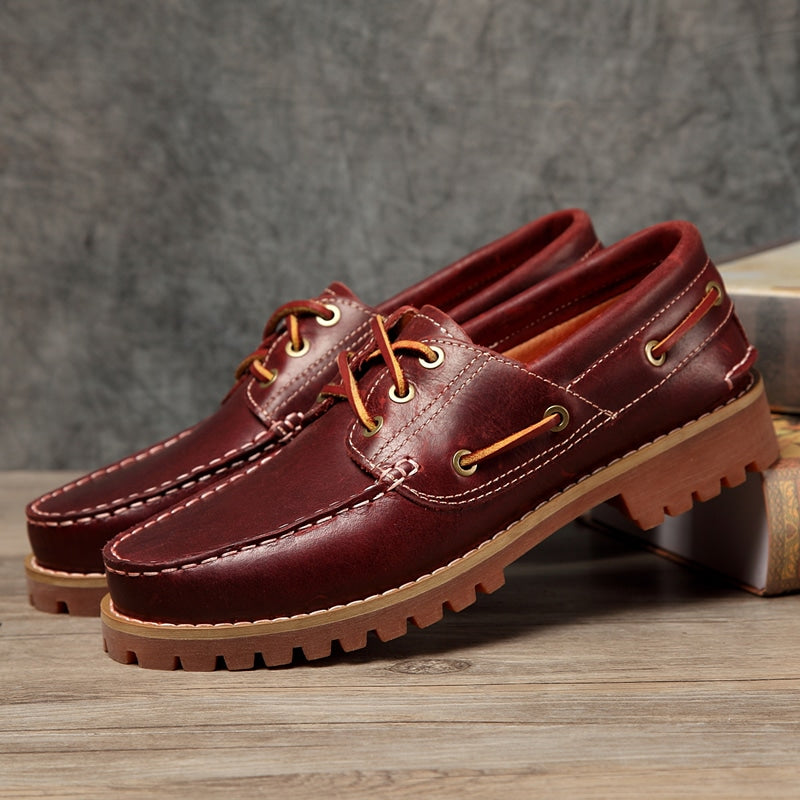 Mocasines estilo náutico cómodos para hombre